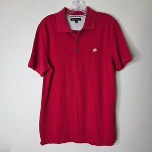 3 / $30 Banana Republic Polo Shirt Medium Red Cotton Blend‎ Short Sleeve Casual
